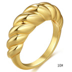 Bague élégante et tendance pour femme au design tressé