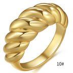 Bague élégante et tendance pour femme au design tressé