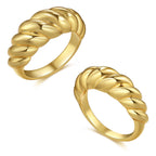 Bague élégante et tendance pour femme au design tressé