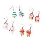 Boucles d'oreilles de Noël créatives