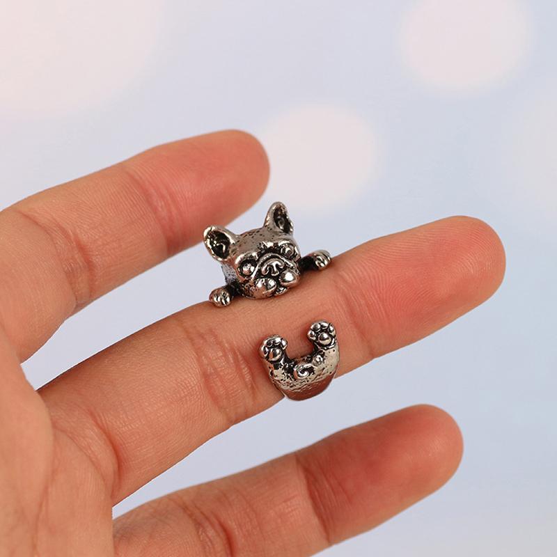 Bague vintage chien