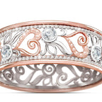 Bague cœur ajouré