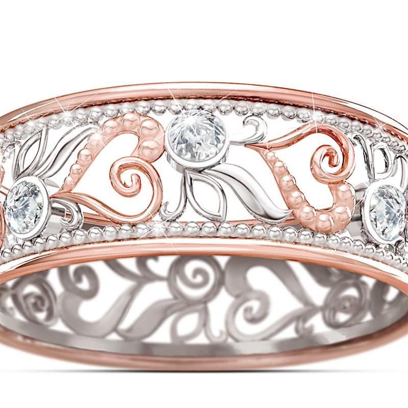 Bague cœur ajouré