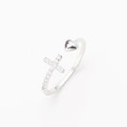 Bague Croix en Argent Sterling 925