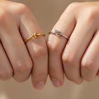 Bague nœud de cœur