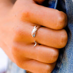 Bague requin ajustable