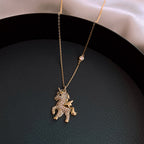 Collier licorne ange