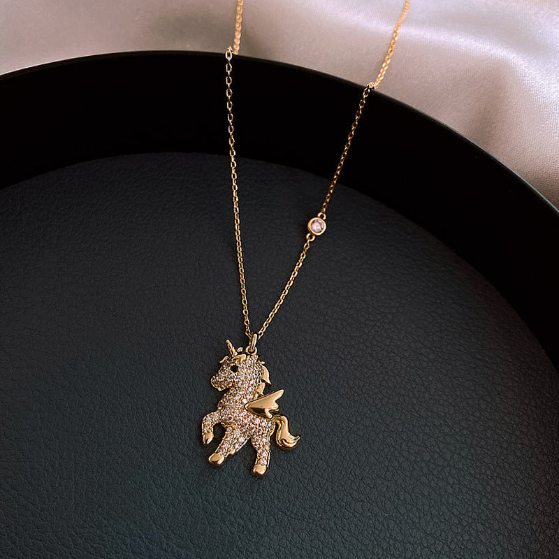 Collier licorne ange