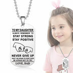 Collier en acier inoxydable avec alphabet anglais