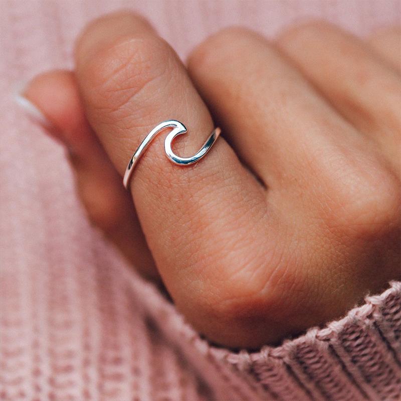 Bague vague simple