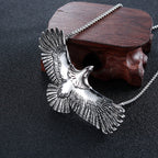 Collier aigle en acier inoxydable