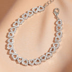Bracelet cœurs en diamant