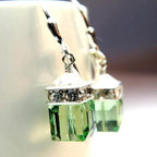 Boucles d'oreilles péridot vert