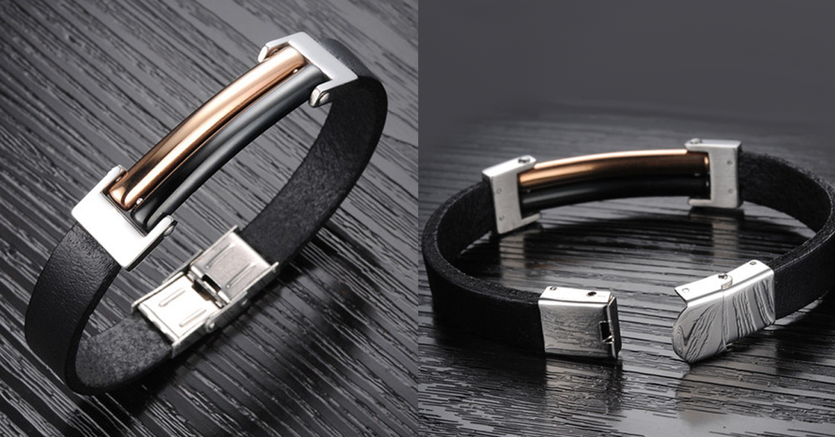 Bracelet Homme Style Coréen en Acier Inoxydable