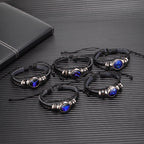 Bracelet tressé pour couple - 12 signes du zodiaque