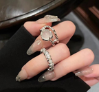 Bague ouverte en zircon