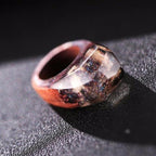 Bague en résine Snow Falling