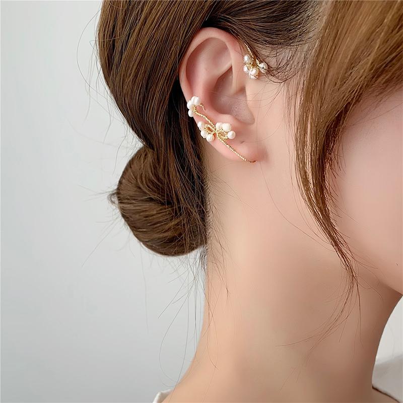 Boucles d'oreilles perles vintage