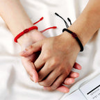 Bracelet couple fil rouge du destin