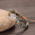 Bracelet tressé fait main Arbre de Vie