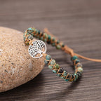 Bracelet tressé fait main Arbre de Vie