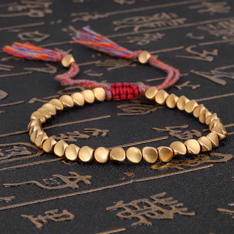 Bracelet en perles de cuivre