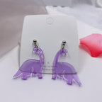 Boucles d'oreilles dinosaure en acrylique