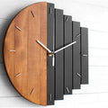 Horloge murale en bois naturel