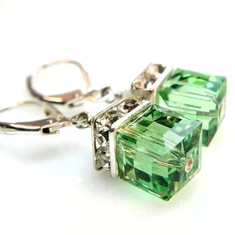 Boucles d'oreilles péridot vert