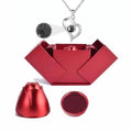 Collier avec pendentif "Je t'aime" en 100 langues et coffret de roses