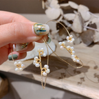 Boucles d'oreilles perles vintage