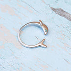 Bague requin ajustable