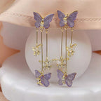 Boucles d'oreilles papillon chics