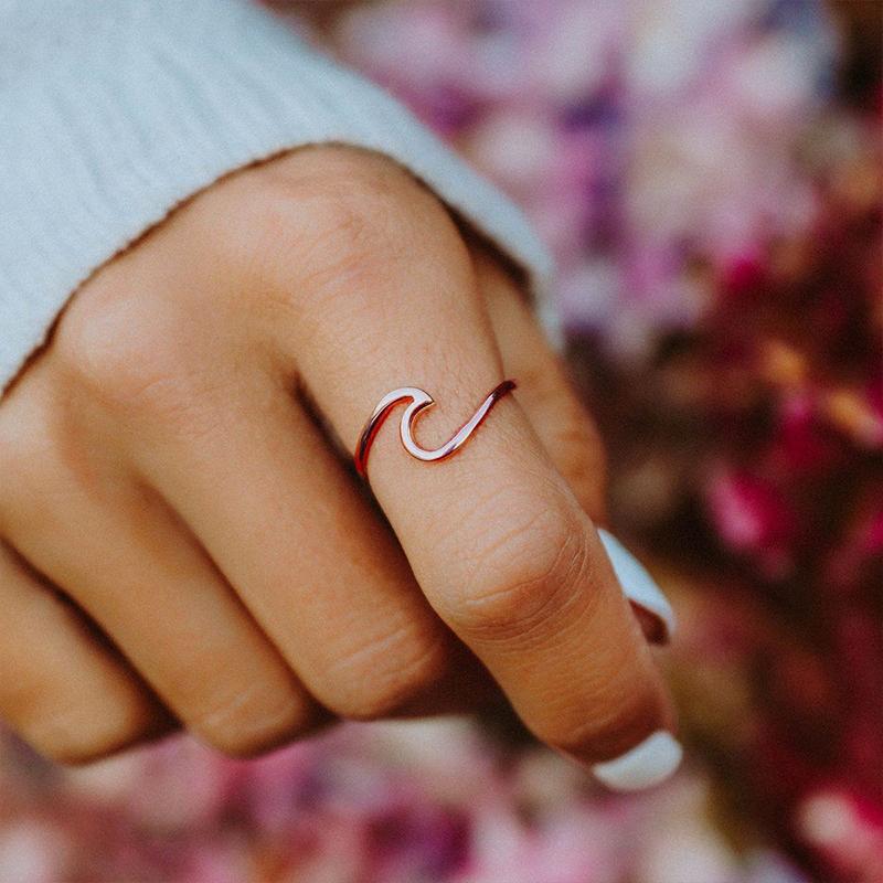 Bague vague simple