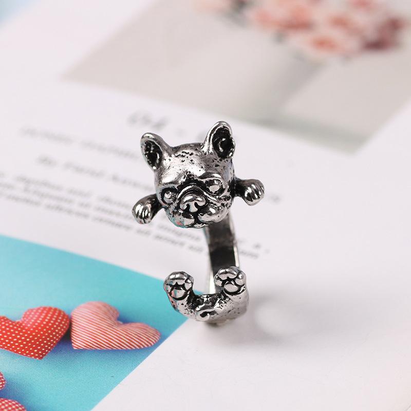 Bague vintage chien