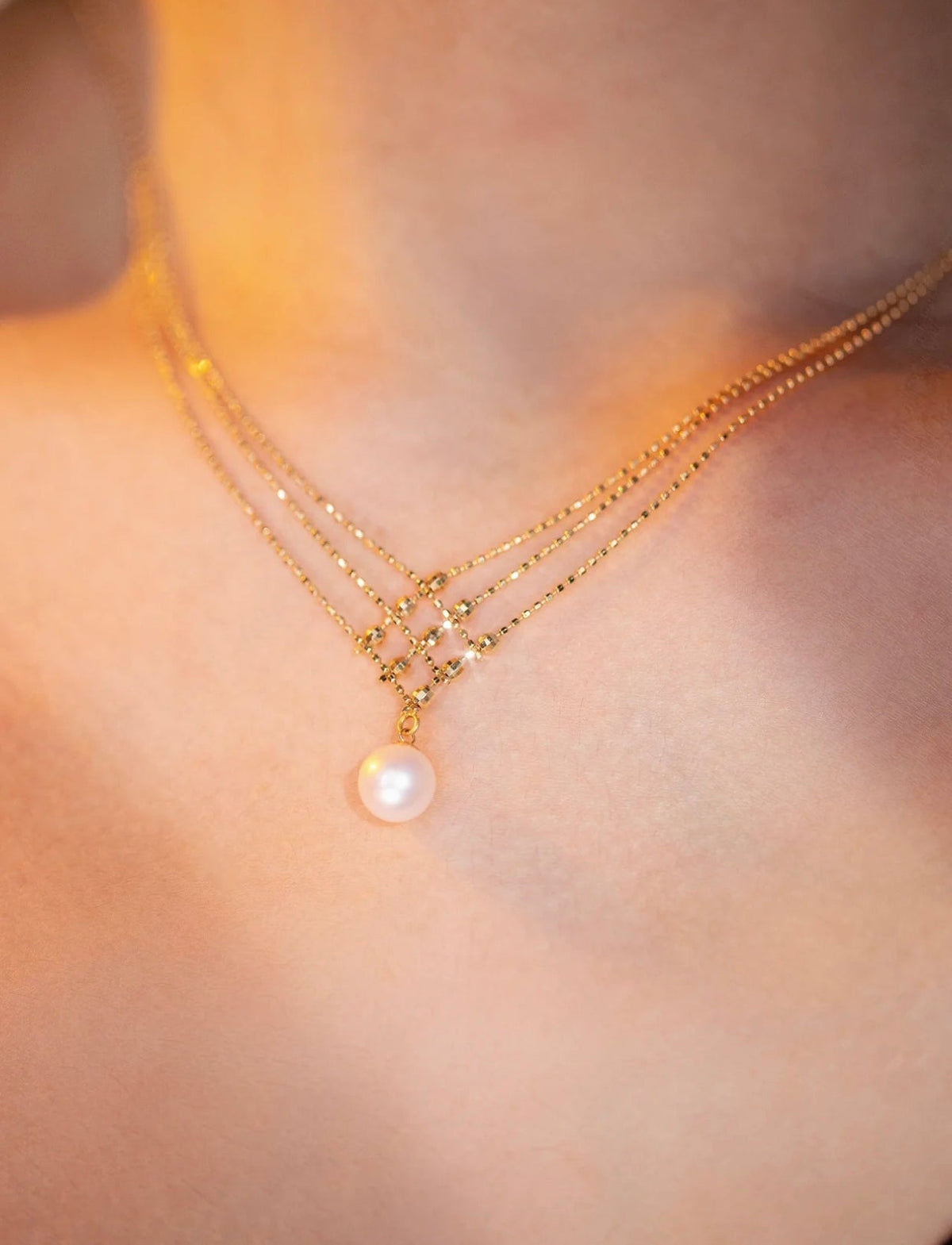 Collier plaqué or 24 carats