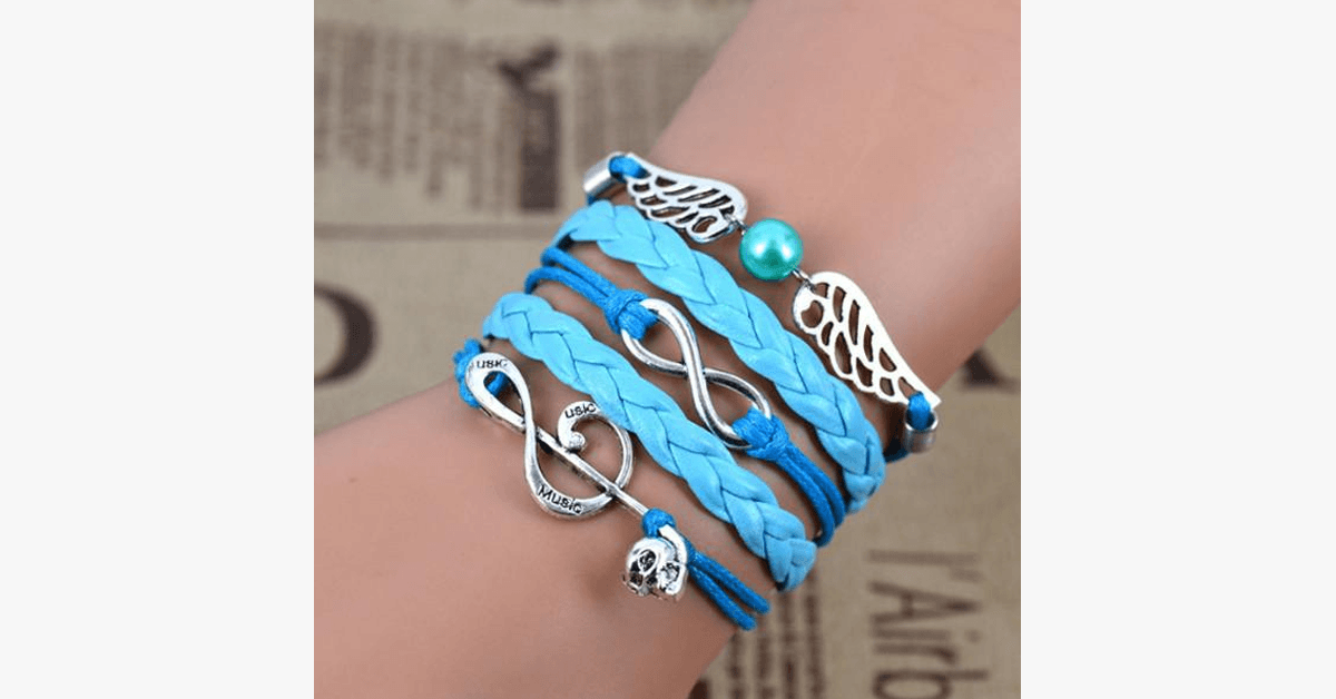 Bracelet unisexe infini musique