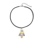 Collier et boucles d'oreilles de Noël