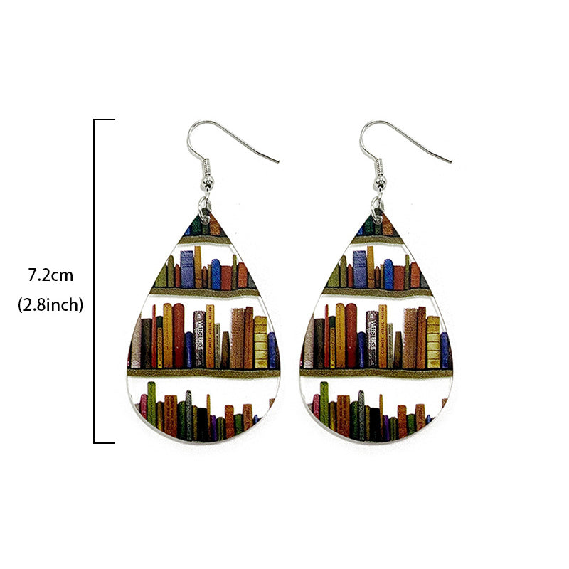 Boucles d'oreilles livres pour passionnés de lecture