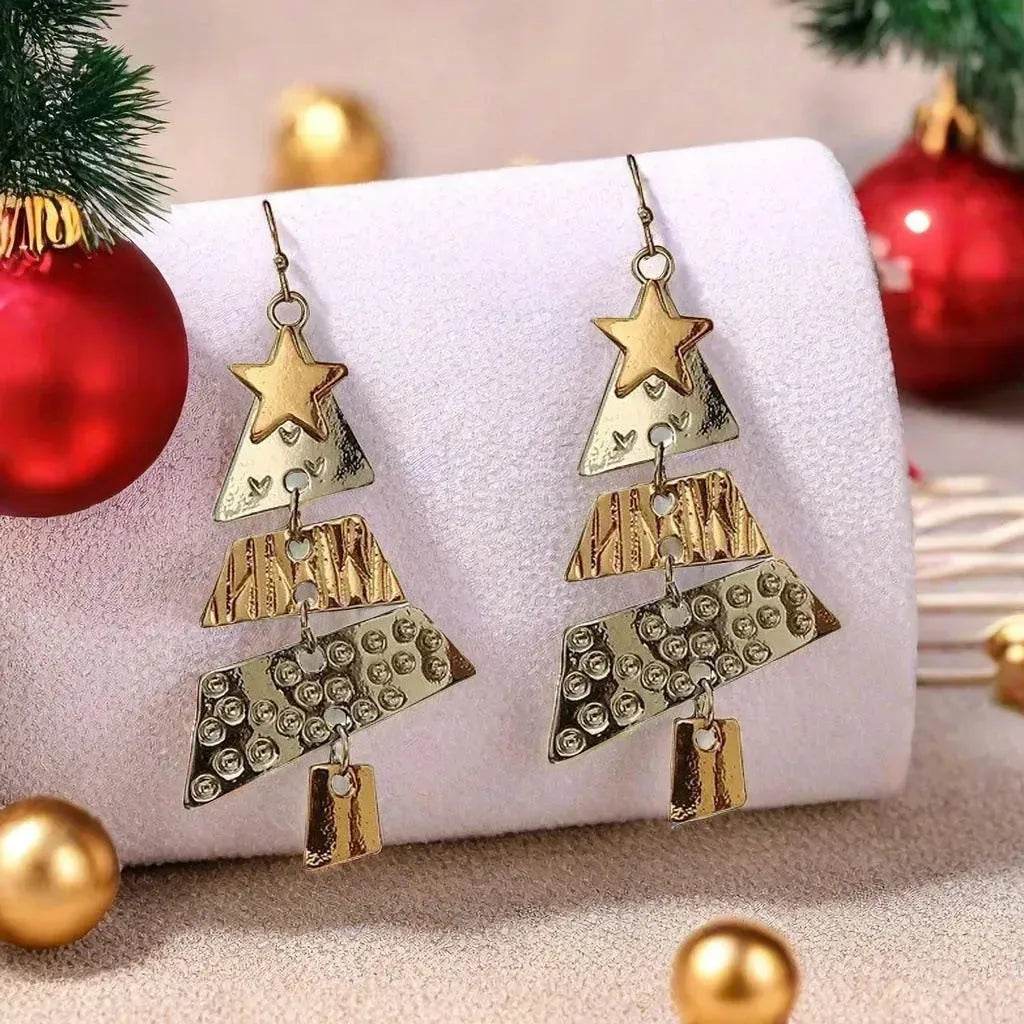 Collier et boucles d'oreilles de Noël