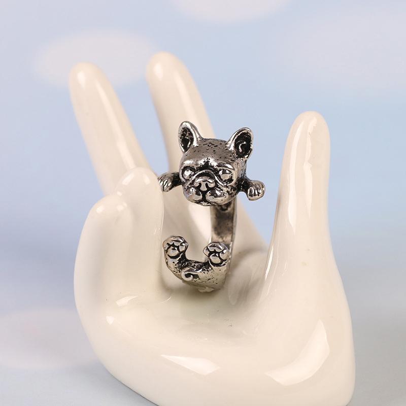 Bague vintage chien