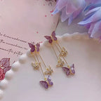 Boucles d'oreilles papillon chics