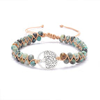 Bracelet tressé fait main Arbre de Vie