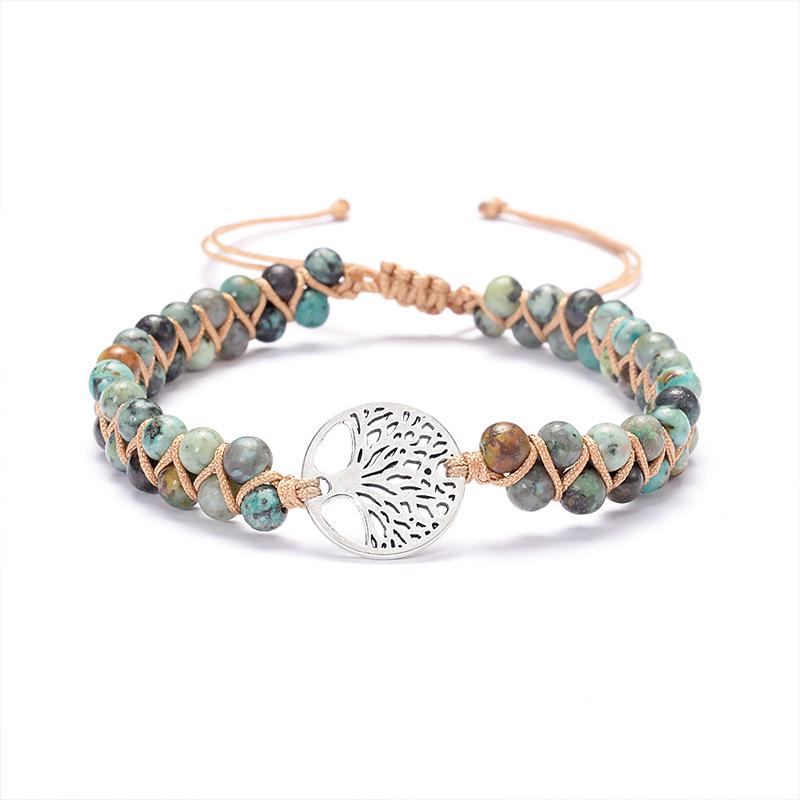 Bracelet tressé fait main Arbre de Vie