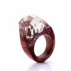 Bague en résine Snow Falling