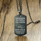 Collier en acier inoxydable avec alphabet anglais