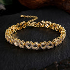 Bracelet cœurs en diamant