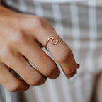 Bague vague simple