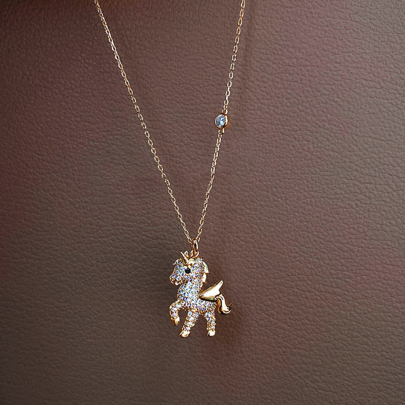 Collier licorne ange