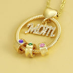 Collier pierre de naissance pour maman